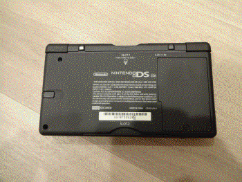 Bottom of red DS Lite. Incredibly mint condition.