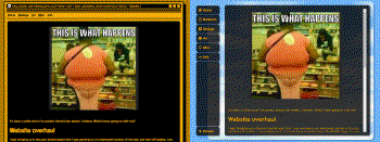 A screenshot of the old and new netlogs layout on my website.